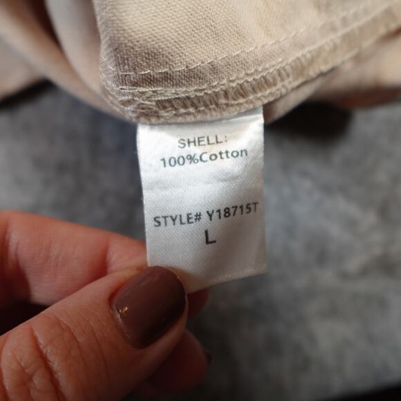 Pomander Place Dress Womens Large Polly Tan Mini Long Sleeve Shirt Shift - Picture 5 of 11